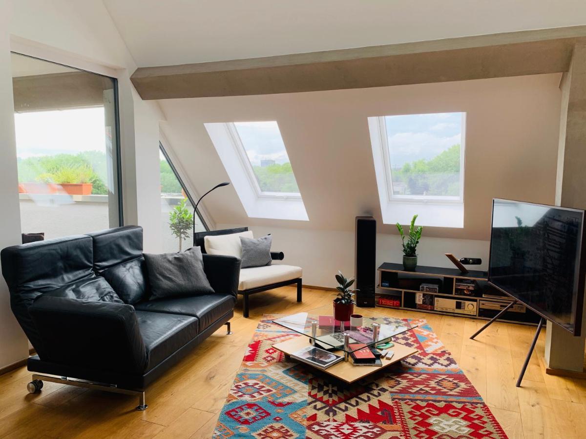 Apartamento Exklusives Penthouse Im Ehemaligen Bunker Hanóver Exterior foto