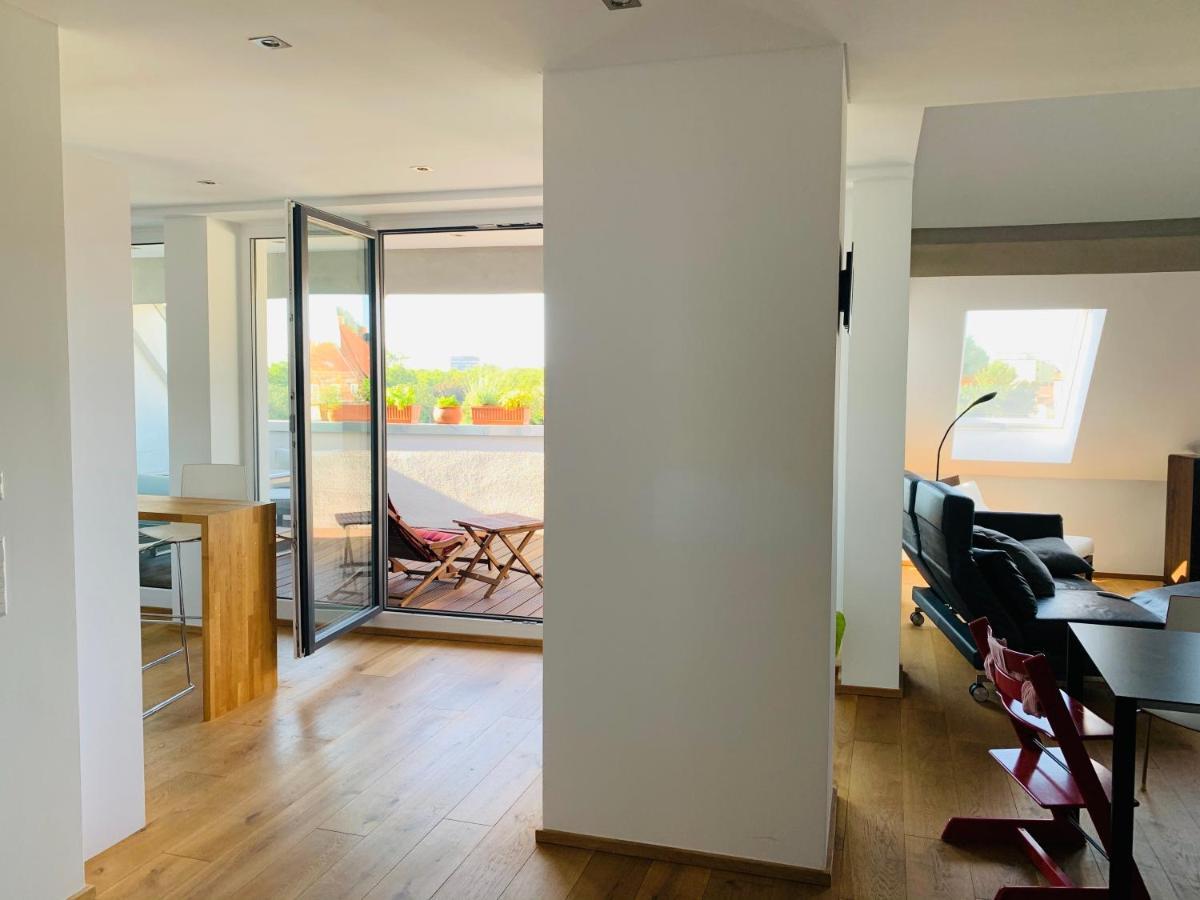 Apartamento Exklusives Penthouse Im Ehemaligen Bunker Hanóver Exterior foto